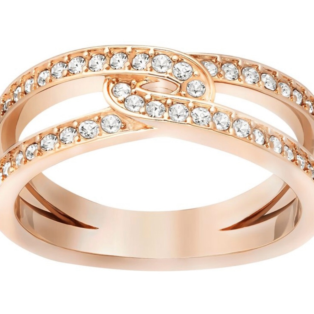 Swarovski Rose Gold Creativity Ring NEW in box. US Size 7